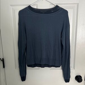 Vince Navy Blue Long Sleeve Top